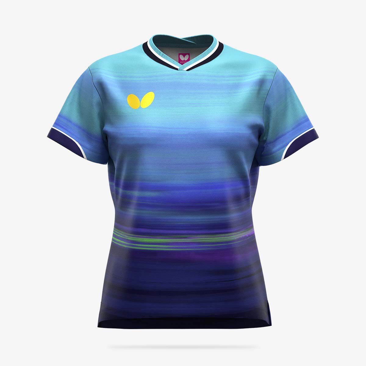 Butterfly Table Tennis Infiria2 Lady Shirt - Sky-Blue - Front